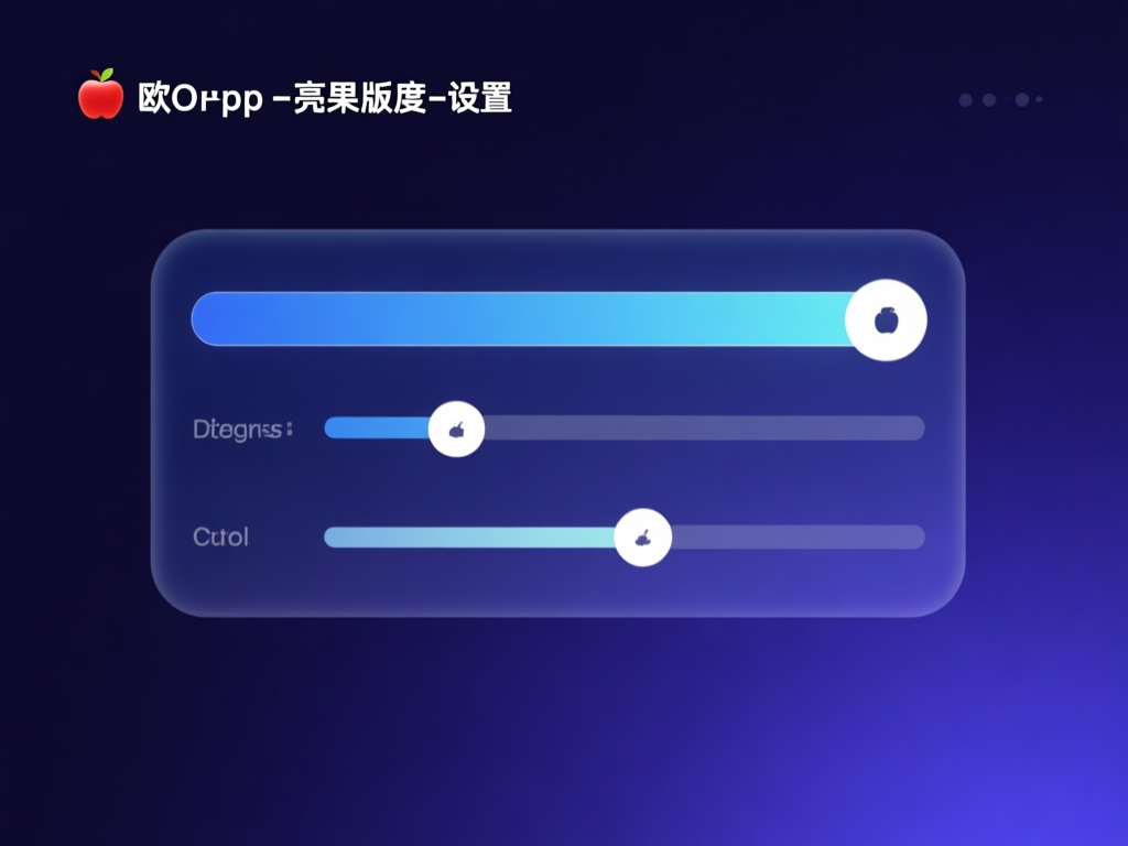 欧交易所亮度调节设置界面